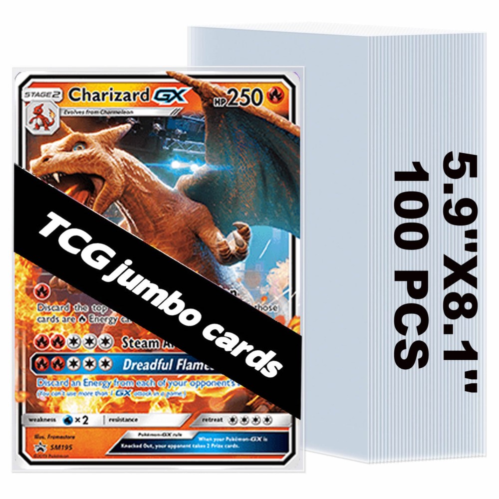 Collector Card Sleeve - 50-250 шт. прозрачных больших защитных чехлов