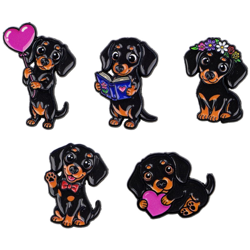 Enamel Pin Set - Набор из 5 эмалевых значков с