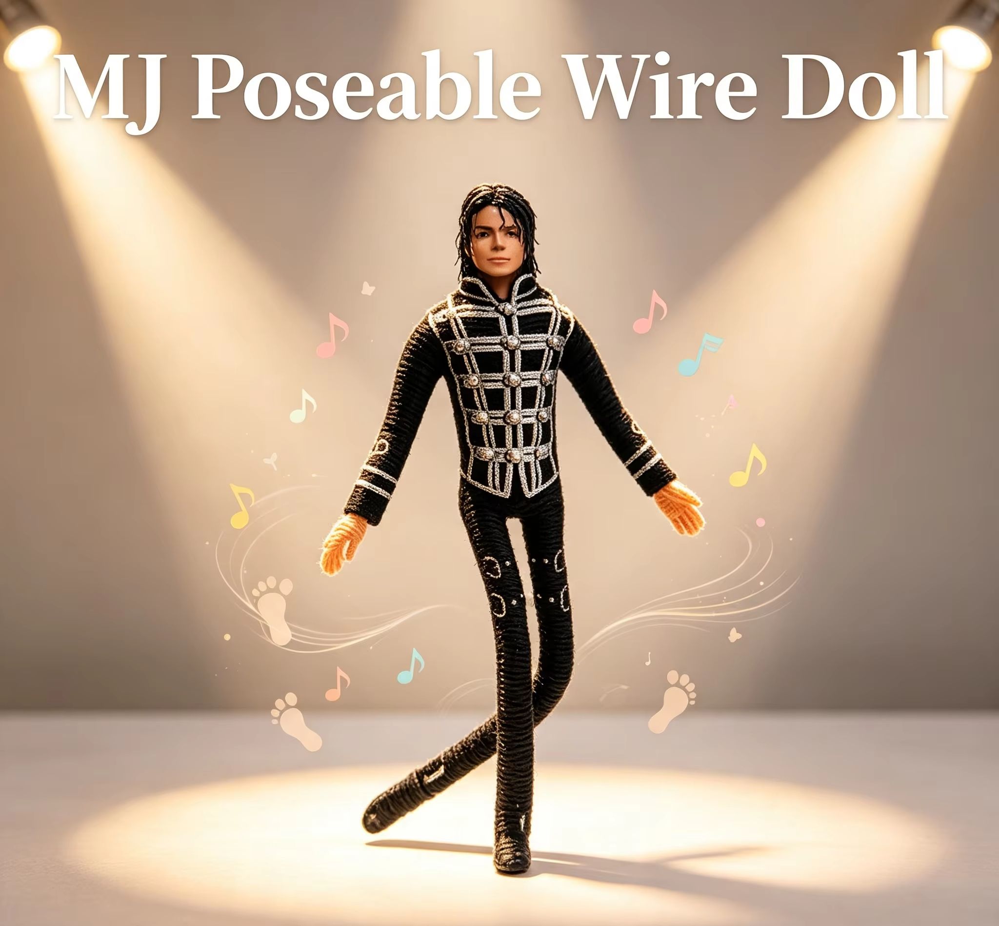 Anime Merchandise Plush Toys - Плюшевая кукла Майкл Джексон с подвижными