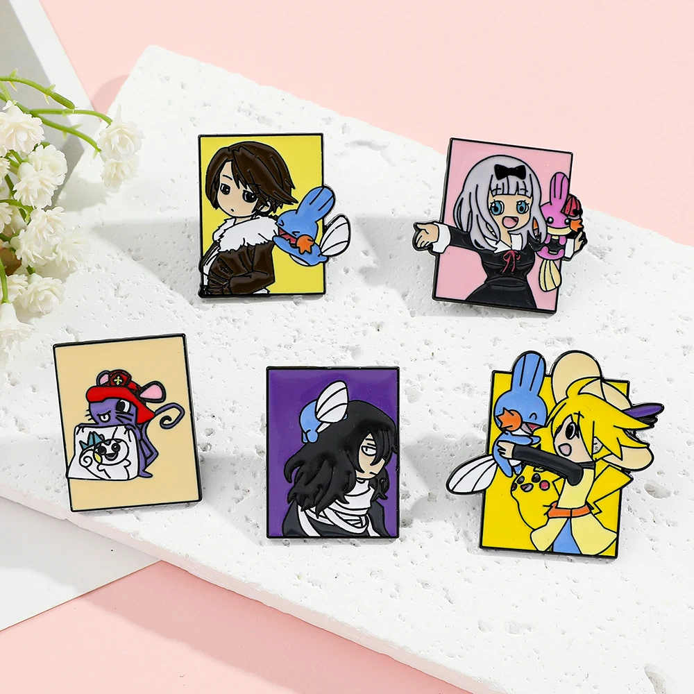 Набор из 5 брошей с персонажам – обзор и цена Enamel Pin Set