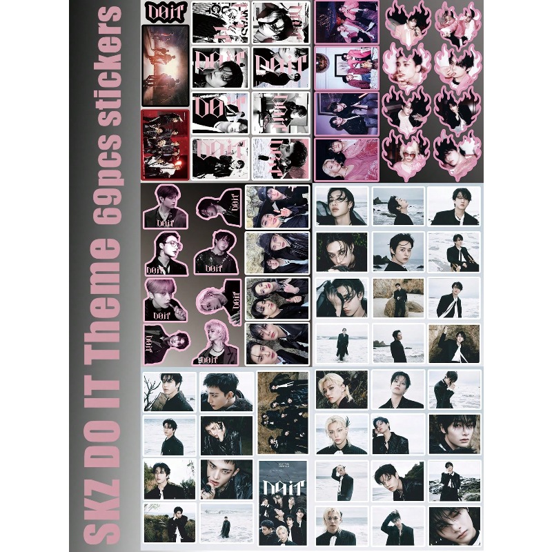 Набор наклеек StrayKid, SK, DO – обзор и цена Sticker Sheet Set