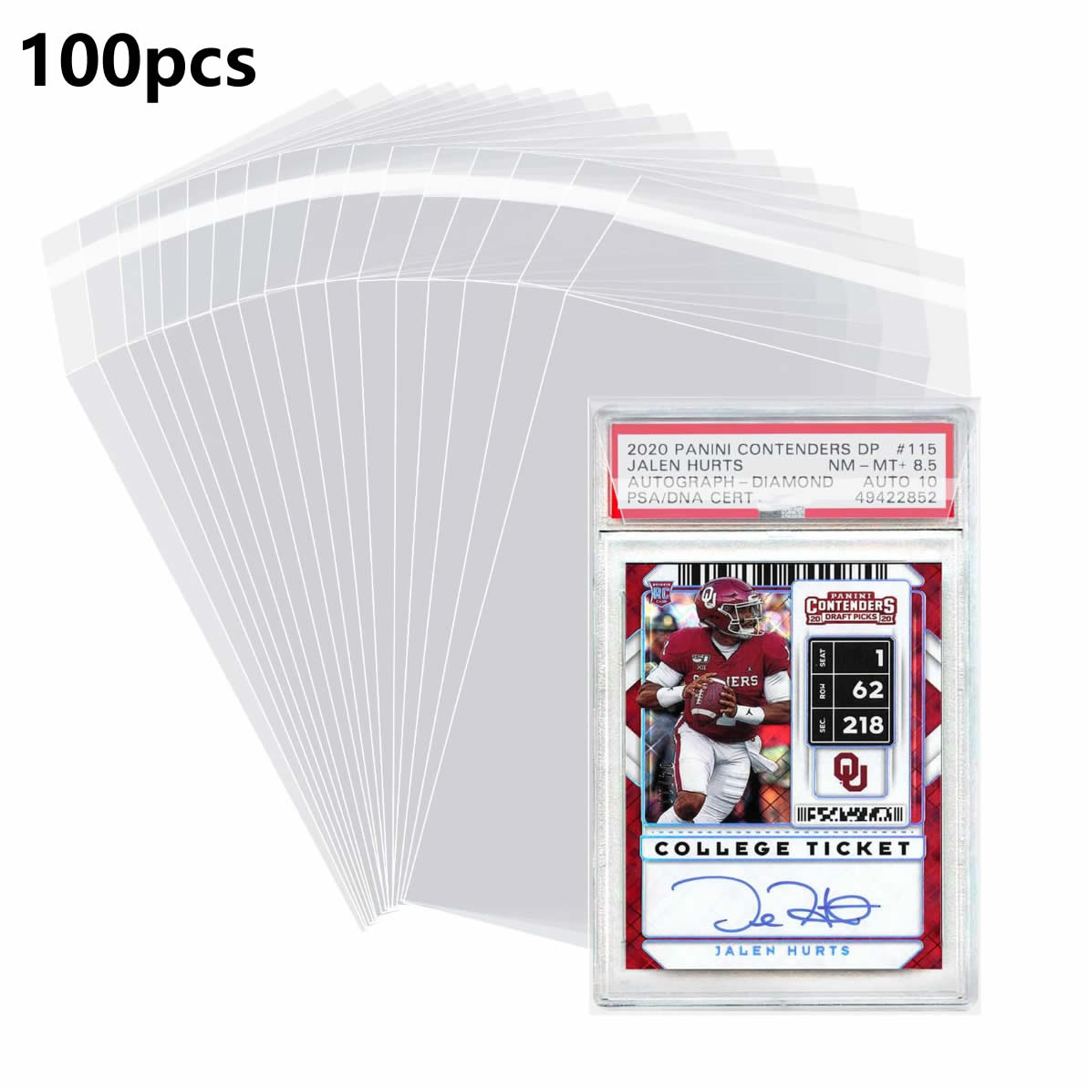 100 шт. защитных чехлов для гр – обзор и цена Collector Card Sleeve