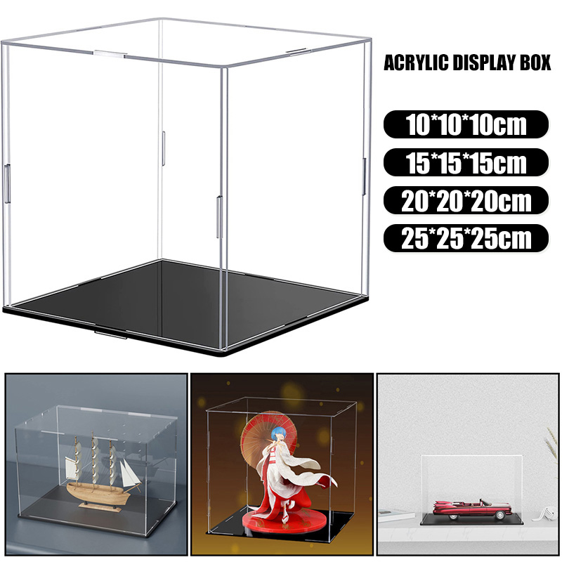 Прозрачная акриловая витрина 4 – обзор и цена Figure Display Box
