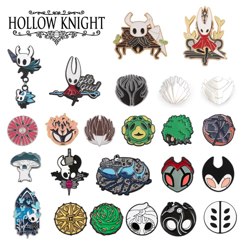 Значки-броши Hollow Knight из  – обзор и цена Enamel Pin Set